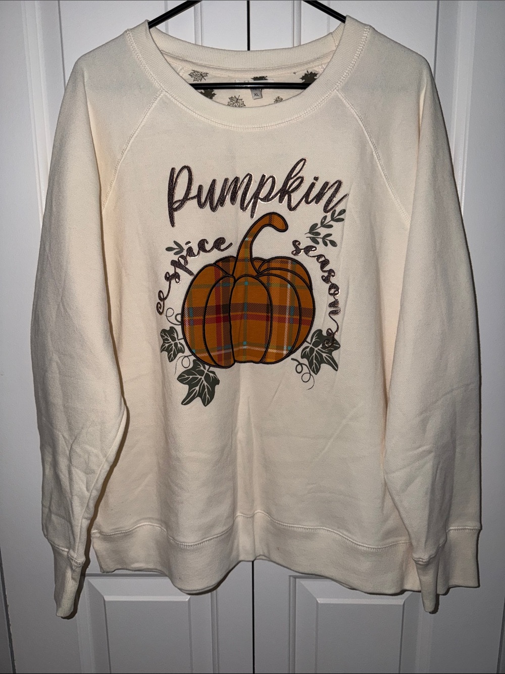 Maurices Cream Pumpkin Spice Graphic Sweatshirt